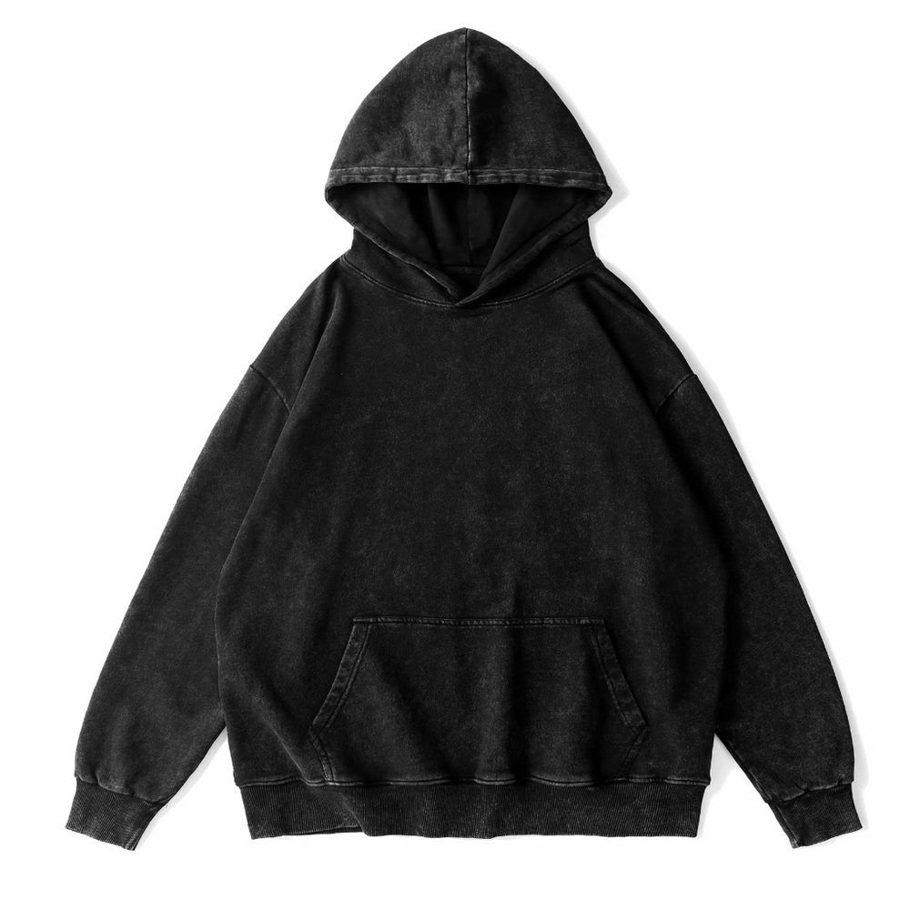 Oversized acid wash hoodie